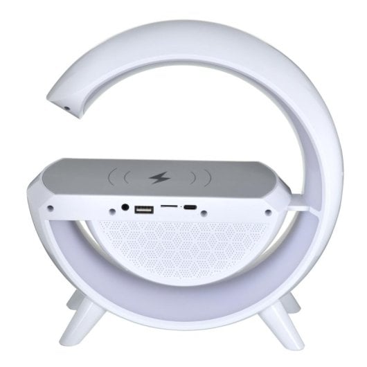 Lampada Activejet AJE-SOLO RGB LED Bluetooth HiFi Caricatore Wireless Bianco