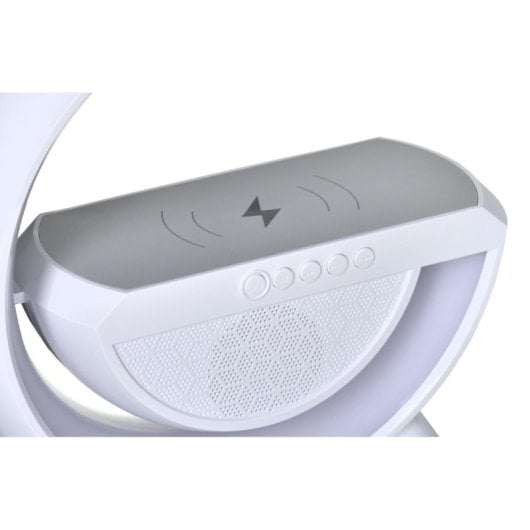 Lampada Activejet AJE-SOLO RGB LED Bluetooth HiFi Caricatore Wireless Bianco