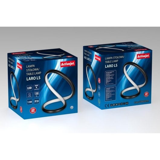 Lampada da tavolo Activejet AJE-LARO LS LED 168 LED 4000K 13W Nero