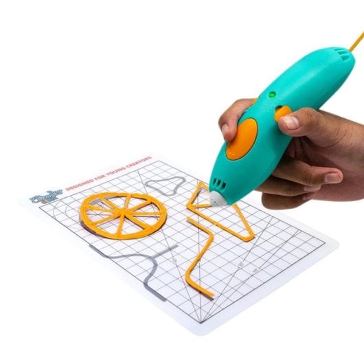 Caneta 3D Creative Toys 3Doodler Start Plus ECO 147 Peças USB Turquesa