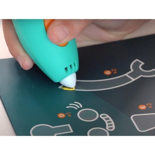 Caneta 3D Create 3Doodler Start Plus ECO Filamentos 0.77mm Turquesa/Amarelo
