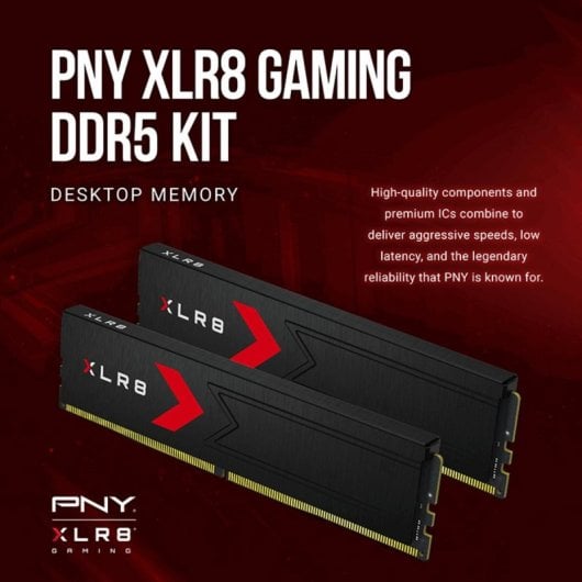 Mémoire RAM PNY XLR8 Gaming MD32GK2D5640036XR 32GB 2x16GB DDR5 6400MHz CL36 XMP