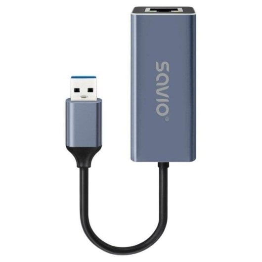 Savio AK-83 Adattatore USB-A a Gigabit Ethernet 1000 Mbps Plug and Play