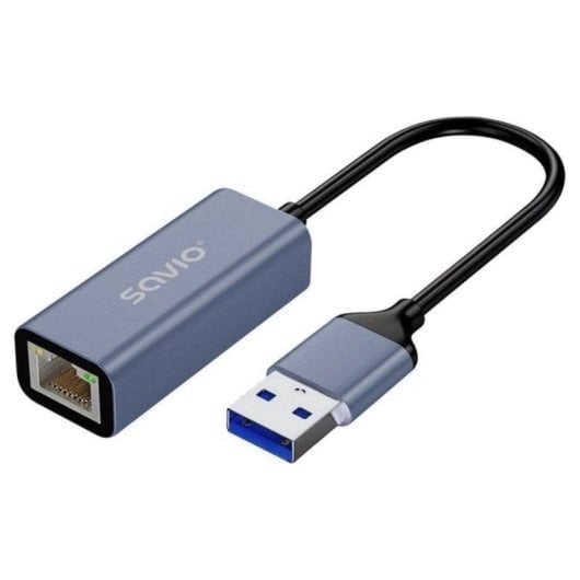 Savio AK-83 Adattatore USB-A a Gigabit Ethernet 1000 Mbps Plug and Play