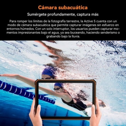 Tablet Blackview Active 5 8.68" 128GB 4G 6600mAh Android 15 Preto