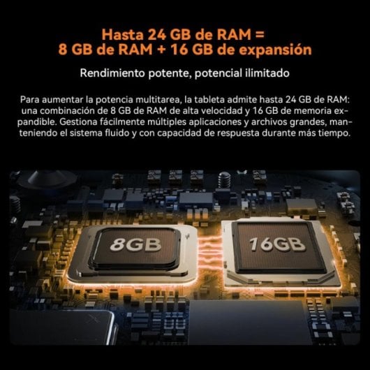 Tablet Blackview Active 5 8.68" 128GB 4G 6600mAh Android 15 Preto