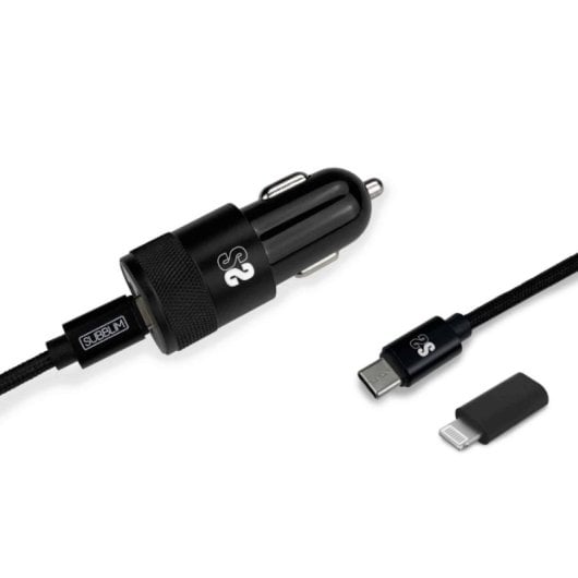 Chargeur voiture Subblim SUBCHG-5CPD11 USB-C PD 20W QC3.0 USB-A câble Lightning