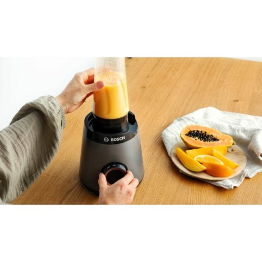 Batidora de vaso Bosch Serie 4 MMB6177S 1,5L 1200W acero inoxidable picahielos