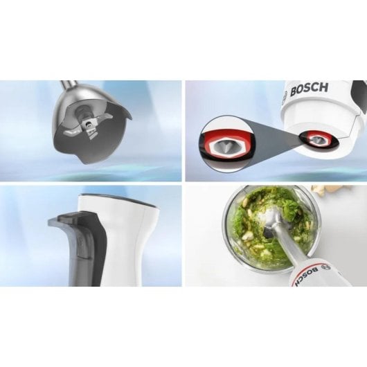 Batidora de inmersión Bosch Serie 4 MSM4W221 600W vaso 0,6L acero/plástico