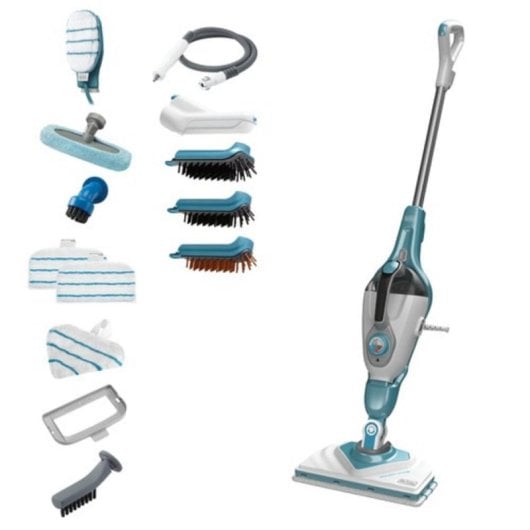 Pulitore a vapore Black & Decker BHSM1610DSM 1600W 0,5L Aqua Bianco