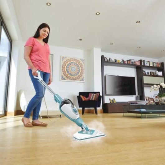 Pulitore a vapore Black & Decker BHSM1610DSM 1600W 0,5L Aqua Bianco
