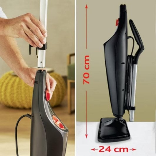 Limpiador a vapor Vileda Steam XXL Plus 1550 W 0,4 L negro giratorio