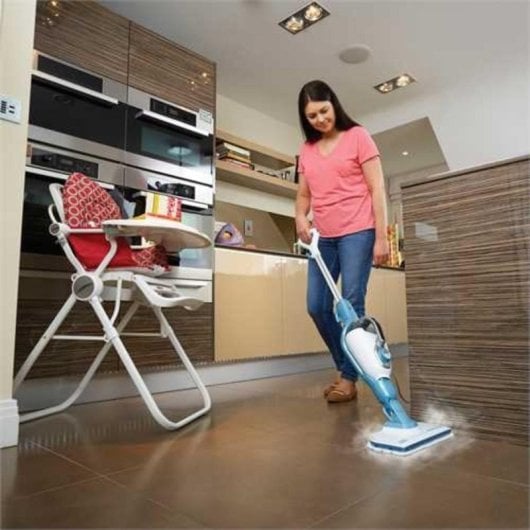 Fregona a vapore Black & Decker 9IN1 1300W 0,5L Cavo 6m Turquoise White
