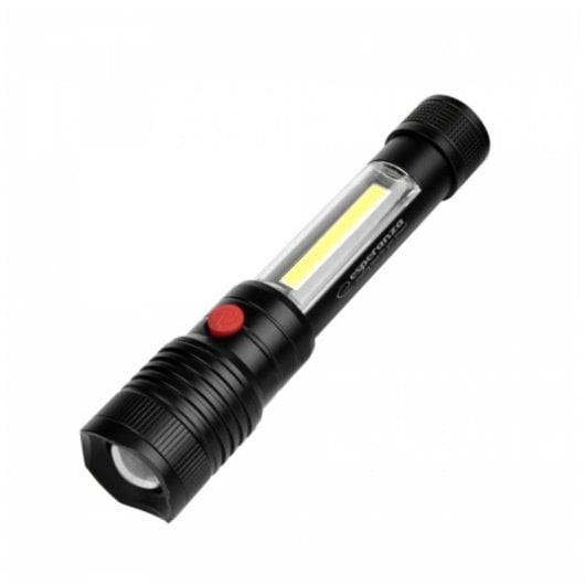 Taschenlampe Esperanza Apate Schwarz LED 2 Lampen 3 W Wasserdicht Zoom