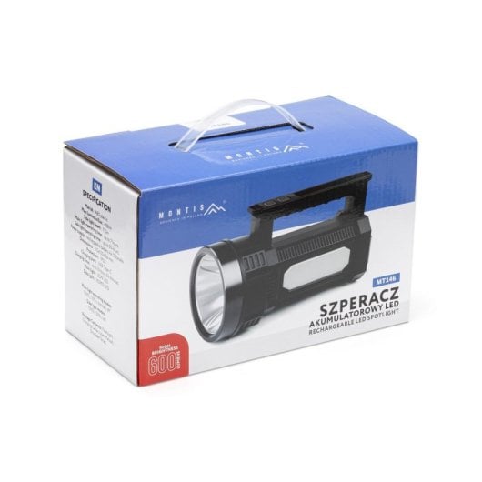 Handlampe Media-Tech MT146 20W LED 4800 mAh Schwarz ABS