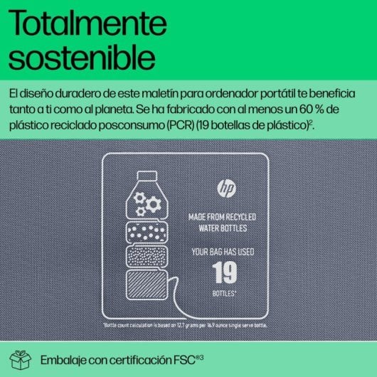 Borsa HP Everyday 14" Grigia Impermeabile Poliestere con Tracolla