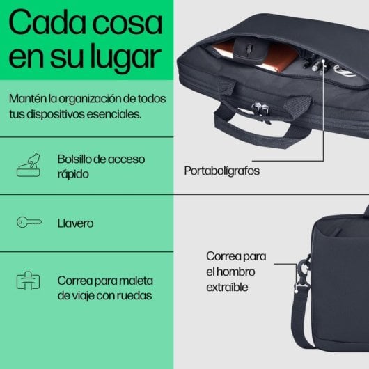 Borsa HP Everyday 14" Grigia Impermeabile Poliestere con Tracolla