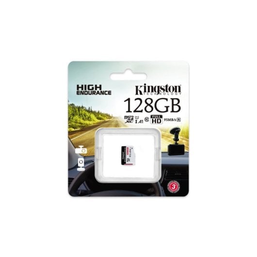 Cartão MicroSD Kingston High Endurance 128GB UHS-I Classe 10 95MBs