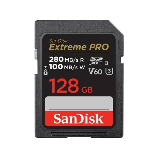 Scheda SD SanDisk SDSDXEP-128G-GN4IN 128GB UHS-II 280MB/s V60 U3