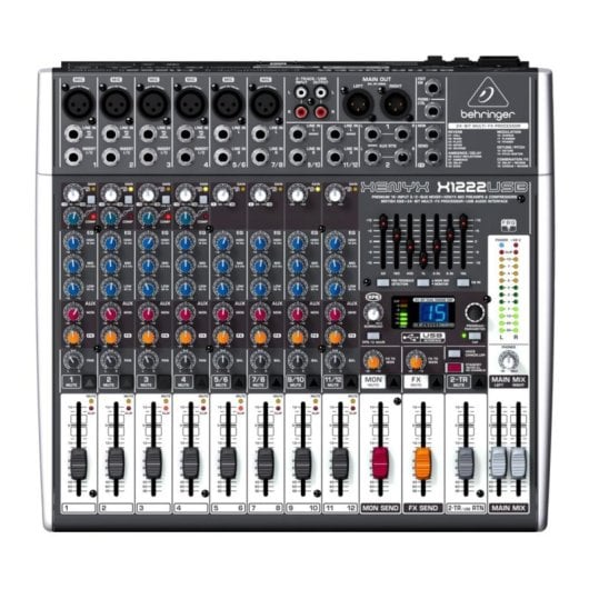 Mixer Behringer X1222USB 4 canali 24 bit USB EQ 3 bande XLR