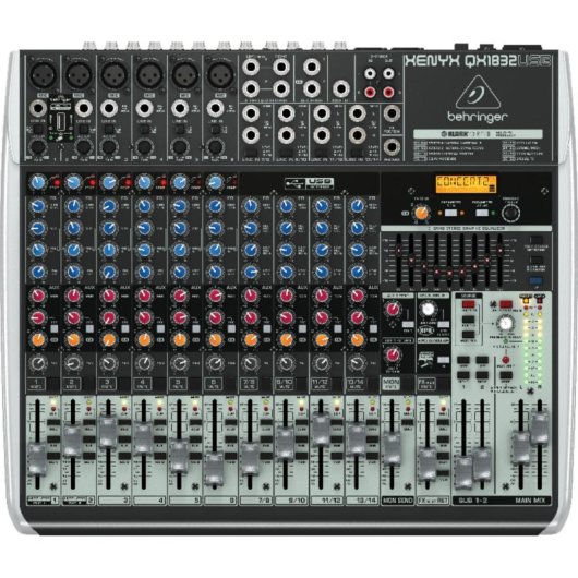 Mixer audio Behringer QX1832USB 18 canali DJ USB compatto