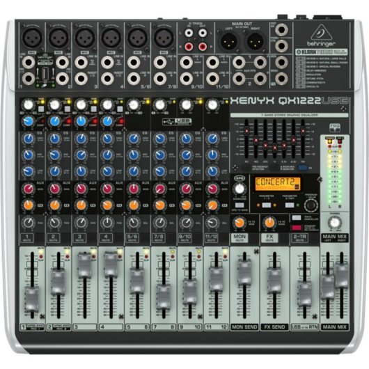 Mixer Behringer QX1222USB 16 Canali USB per DJ e Produzione