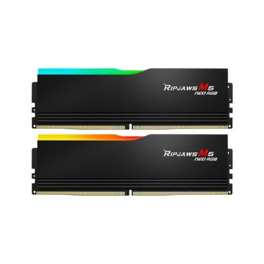 Memoria RAM G.Skill Ripjaws M5 RGB F5-6000J3636F32GX2-RM5NRK 64GB 2x32GB DDR5 6000MHz CL36 RGB Intel XMP AMD EXPO Multicolore