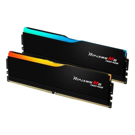 Memoria RAM G.Skill Ripjaws M5 RGB F5-6000J3636F32GX2-RM5NRK 64GB 2x32GB DDR5 6000MHz CL36 RGB Intel XMP AMD EXPO Multicolore