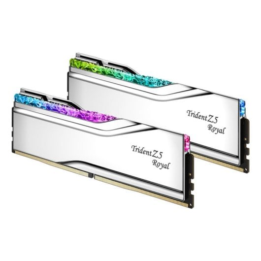 Memoria RAM G.Skill Trident Z5 Royal 48GB 2x24GB DDR5 8400MHz CL40 RGB Intel XMP Plata