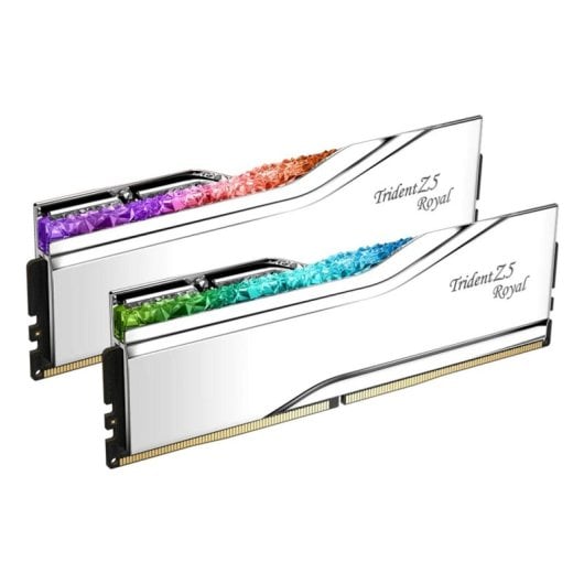 Memoria RAM G.Skill Trident Z5 Royal 48GB 2x24GB DDR5 8400MHz CL40 RGB Intel XMP Plata