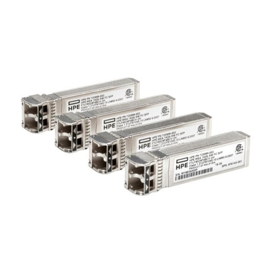 Tarjeta de Red HPE MSA SFP+ 16Gbps Pack 4 Canales de Fibra Óptica Rango Corto