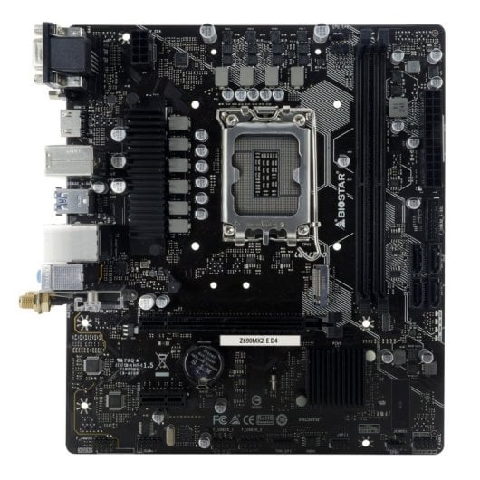 Motherboard Biostar Z690MX2-E D4 Z690 LGA1700 DDR4 micro ATX 2.5GbE RAID