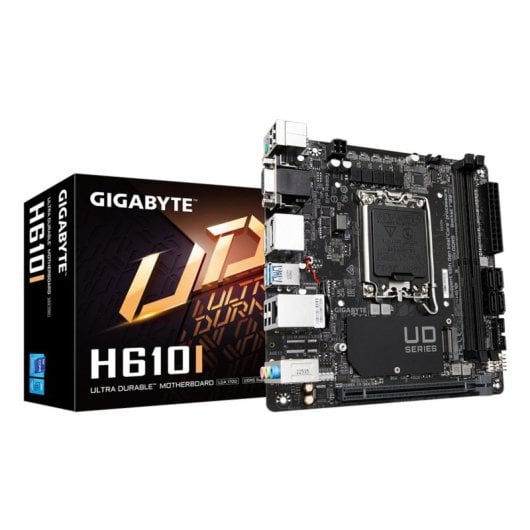 Motherboard GIGABYTE H610I Intel H610 LGA1700 DDR5 Mini-ITX kein WiFi RGB HDMI M.2