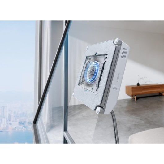 Robot Lavavetri Ecovacs WINBOT MINI aspirazione batteria compatto 63 dB beige bianco