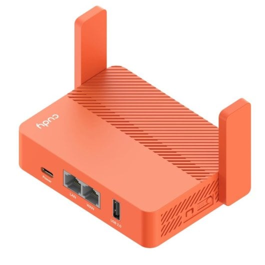 Router Cudy AC1200 Ethernet Fast 1200Mbps Naranja Antenas Externas USB VPN