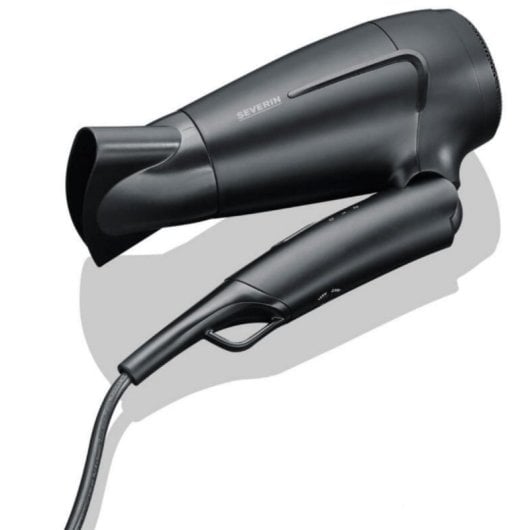 Asciugacapelli Severin HT 0159 Nero 1600W 2 Velocità Doppio Voltaggio