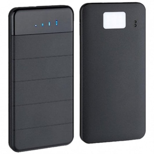 Power bank PowerNeed ES8000B 6W solar doble USB indicador capacidad linterna