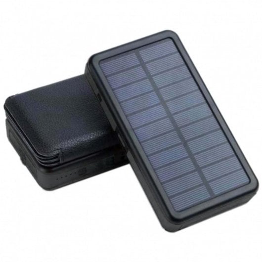 Cargador solar PowerNeed ES20000B 9W 2A 5V Resistente al agua Negro