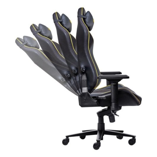 Chaise gaming Trust GXT 721 Ruya Pro base aluminium accoudoirs 4D tissu respirant