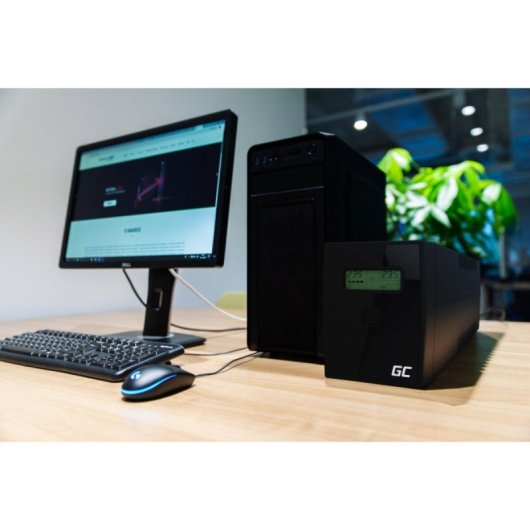 Sai Green Cell 1999 VA Batterie Plomb-Acide 8h Onda Sinusoïdale Pure USB RJ-45