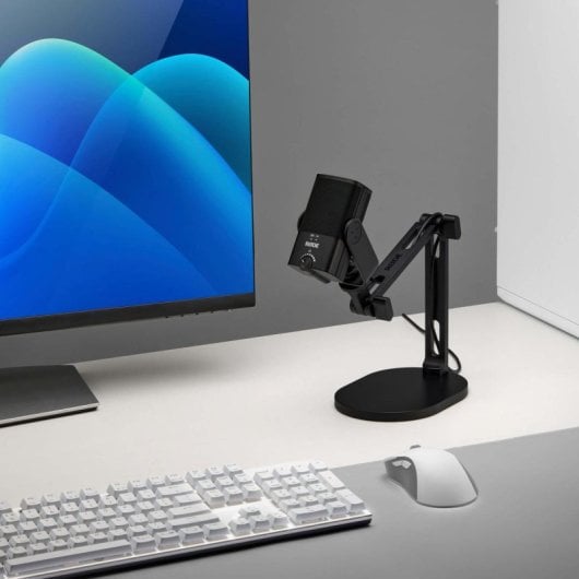Support micro de bureau Rode DS2 base ronde ajustable métal noir
