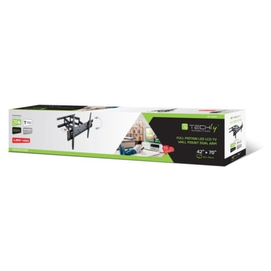 Support mural Roline Techly ICA-PLB 147XL 42-70" 70kg inclinable pivotant XL