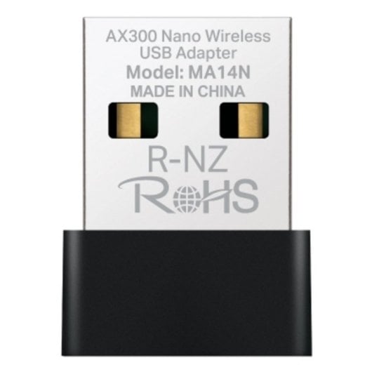 Adaptador USB Mercusys MA14N Wi-Fi Alámbrico Preto Metálico