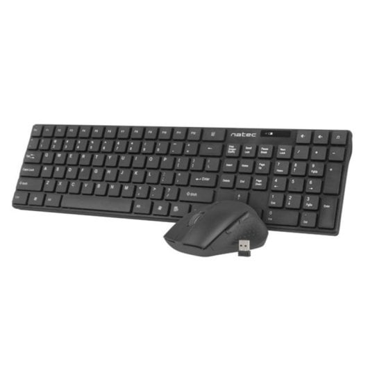 Teclado de membrana Natec Stingray QWERTY Inalámbrico US ratón incluido