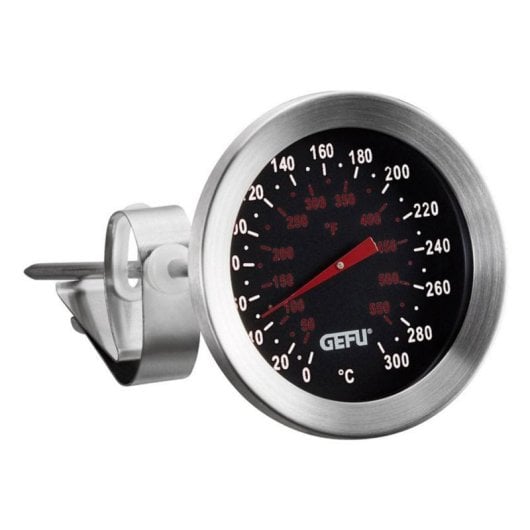 Termómetro Analógico GEFU SIDO 140 mm Inox Preto Visor Analógico
