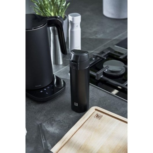 Termo de viaje ZWILLING Thermo 0.45L negro acero inoxidable aislamiento superior