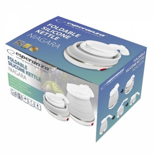 Hervidor Esperanza EKK023 0,5 L 750 W Blanco Plástico y Acero inoxidable