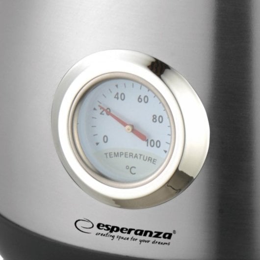 Hervidor Esperanza EKK029 1,7 L 2200 W Acero inoxidable y Plástico Negro