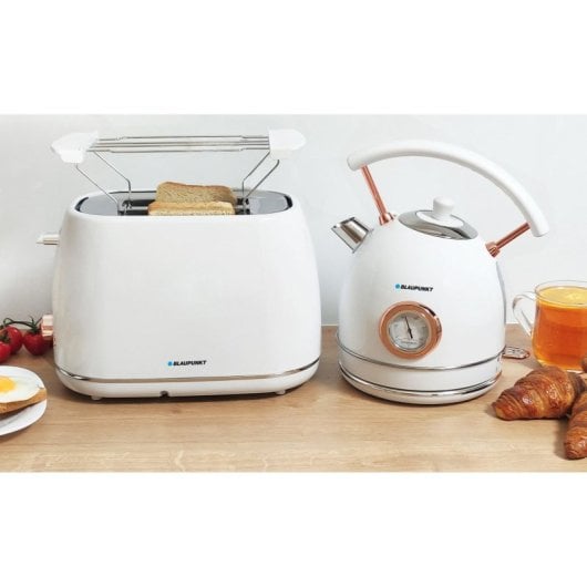 Hervidor Blaupunkt EKS802WH 1,8 L 3000 W Oro Blanco Acero Inoxidable