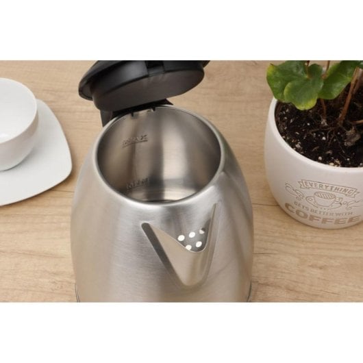 Hervidor Eldom CS25 Humi 1,7 L 1800W Plata Sin Cables Protección Sobrecalentamiento